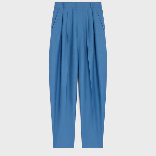 Light Blue Montauk Wool-Blend Trousers