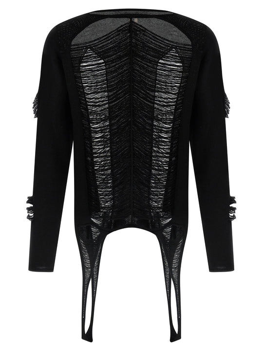 Ls Top Sweaters And Cardigans Black