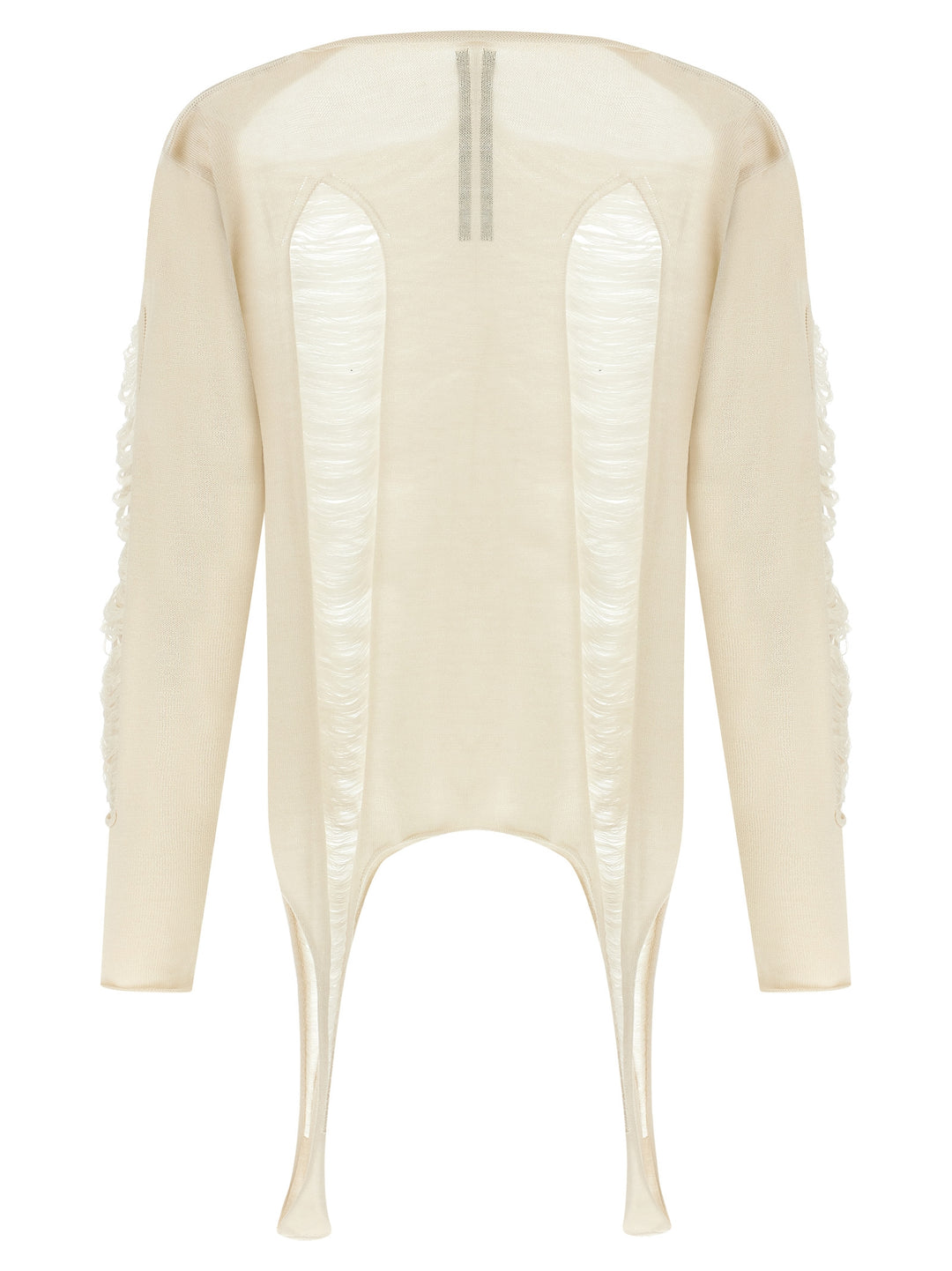 Rick Owens Ls Top Sweaters and Cardigans - White | 39efac9e074bd8350786a54dc79e0b714eb812db