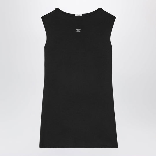 Black Mini Dress In Fine Wool
