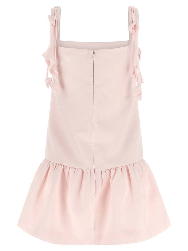 Self Portrait Pink Flower Taffetà Skirts - Pink | c3aa59fa9869e2f47fbcdd008aecb002a72bded1