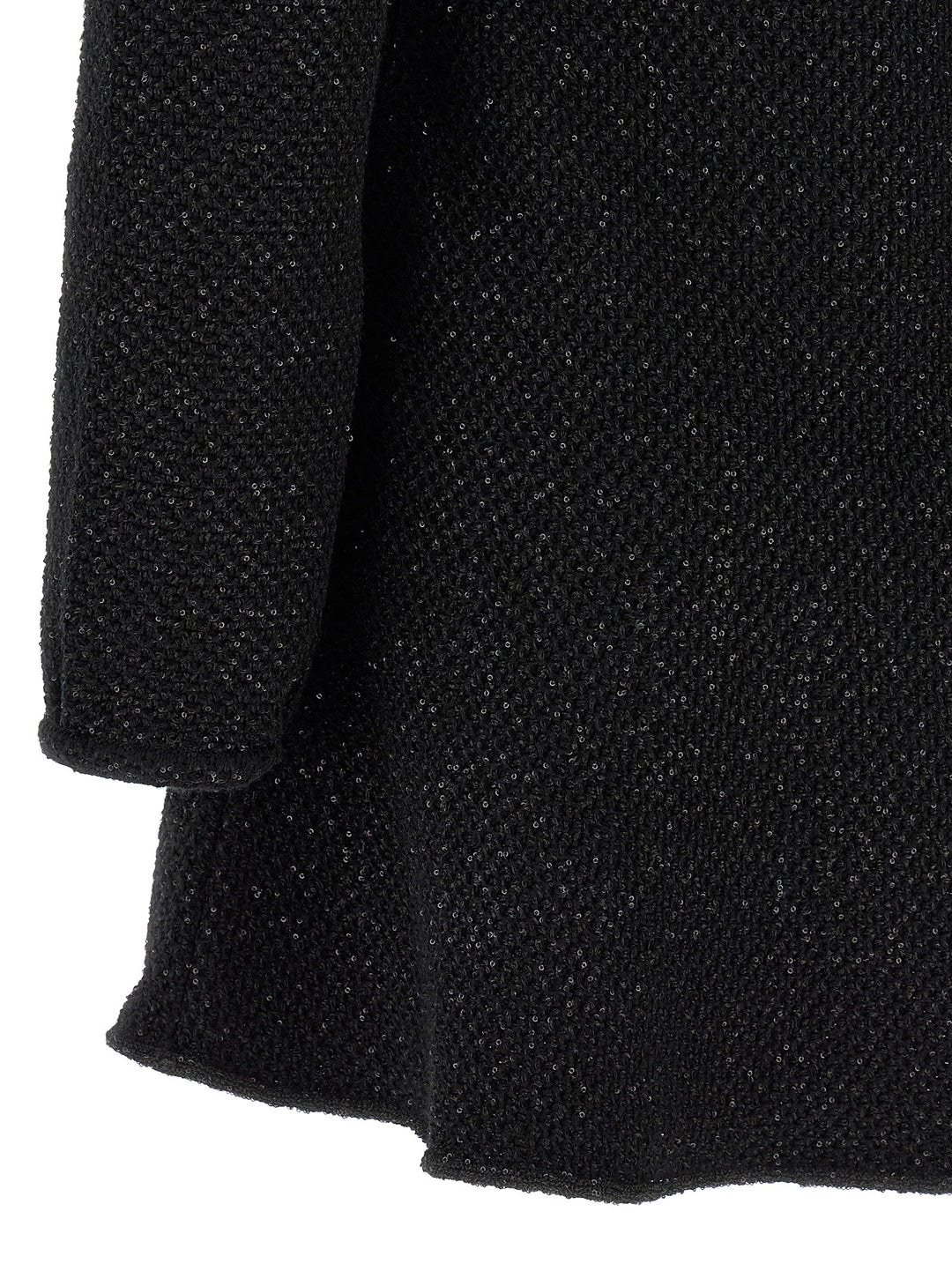 Self Portrait Black Sequin Knit Mini Dresses - Black | ffbe40205f76b85d71b7da0ba2e8ffda95e21882