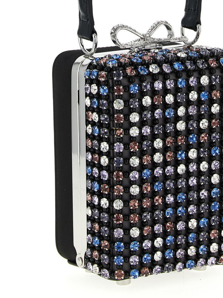 Self Portrait Multi Crystal Chainmail Hand Bags - Multicolor | 8316b86add07fda459afde5c15880a1b9985efa8