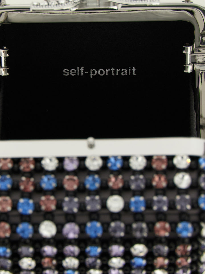 Self Portrait Multi Crystal Chainmail Hand Bags - Multicolor | 0118d73ba7c96422c4c83ae6b2458c2d0984f50b