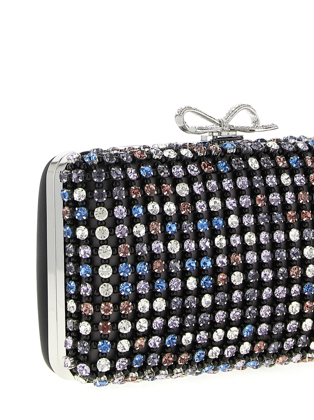 Self Portrait Multi Crystal Chainmail Clutch - Multicolor | 155067a4fb0fe2ceca06db22e87de9cc669ef3b9