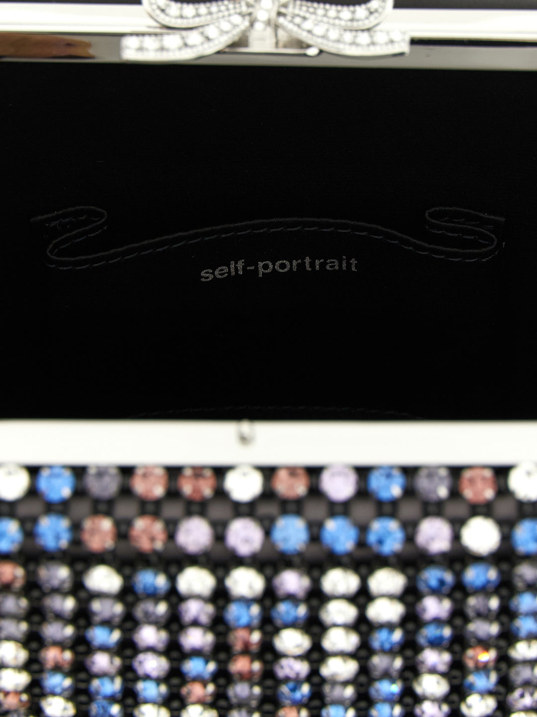 Self Portrait Multi Crystal Chainmail Hand Bags - Multicolor | b9fffd264d4bd50bcb77a028851f75092bdc6b63