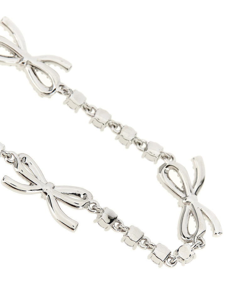 Self Portrait Crystal Bow Jewelry - Silver | 7b3298ababe6addfe2bdb15910f61bfa1637453a