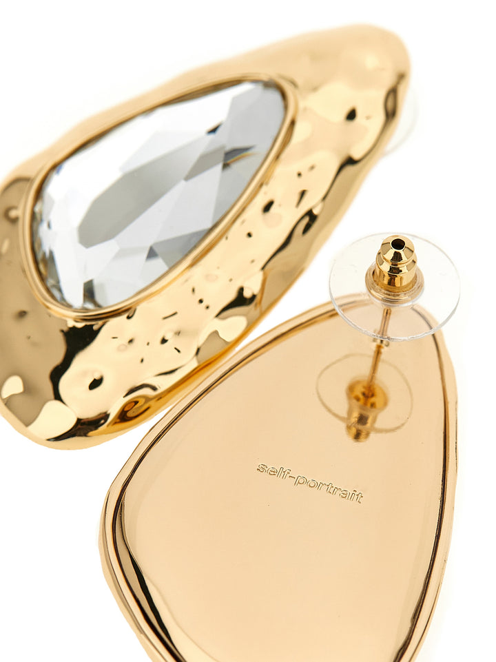 Self Portrait Hammered Gold Crystal Jewelry - Gold | c51a87066f55c5c428dc47c7913d020becaeed9a