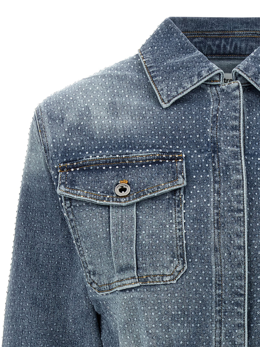 Self Portrait Rhinestone Denim Jewelry - Blue | 6907f5186f8f91049d597c7737d1e0a82985eee0