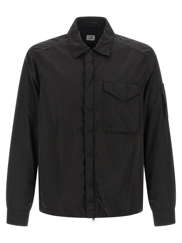 C.P. Company Overshirt Chrome-R Shirt and Blouse - Black | 800154d92d78ff8bfdba0f9a098cb2ac609b3bff
