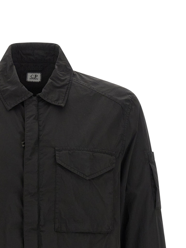 C.P. Company Overshirt Chrome-R Shirt and Blouse - Black | ec4abb1505721b639f00f2d0c827674a846faedf
