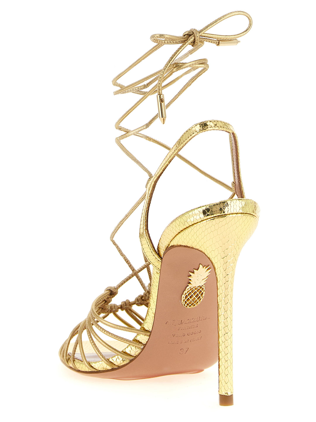 Aquazzura Ritmo Sandals - Gold | 1d9f85e74af44617d047fa85f389aa2f57c18aca