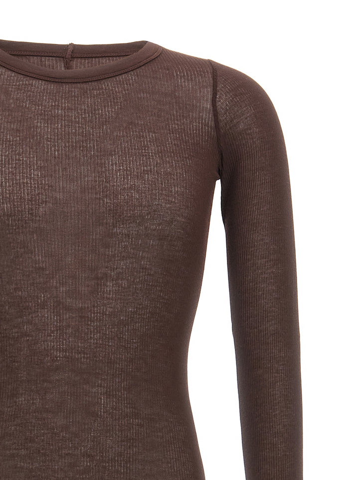 Rick Owens Rib T-shirt - Brown | dd0bc227143e8294df9eef2cbec5726cff83618c