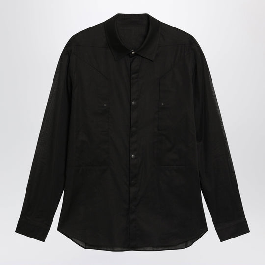 Lightweight Black Cotton Shirt