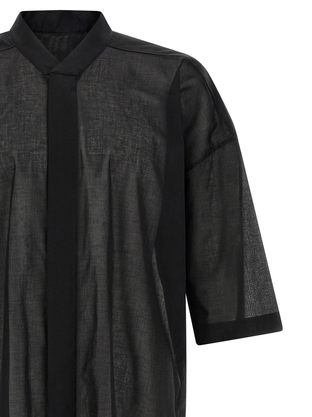 Rick Owens Jumbo Faun Shirt and Blouse - Black | 2d1632754e3c0a3669f772bdd7fc03ba242b7d54