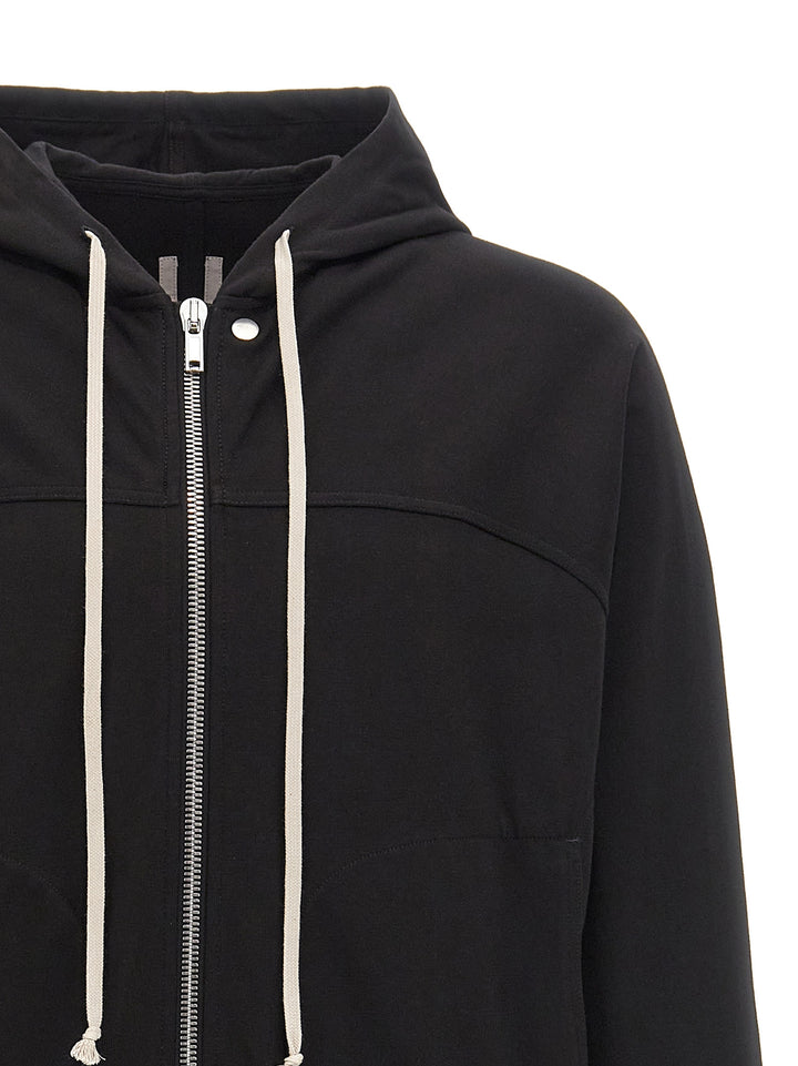 Rick Owens Windbreaker Sweatshirt - Black | a5349ff4fe42a16020bcbd430bd946f7a68a41cf