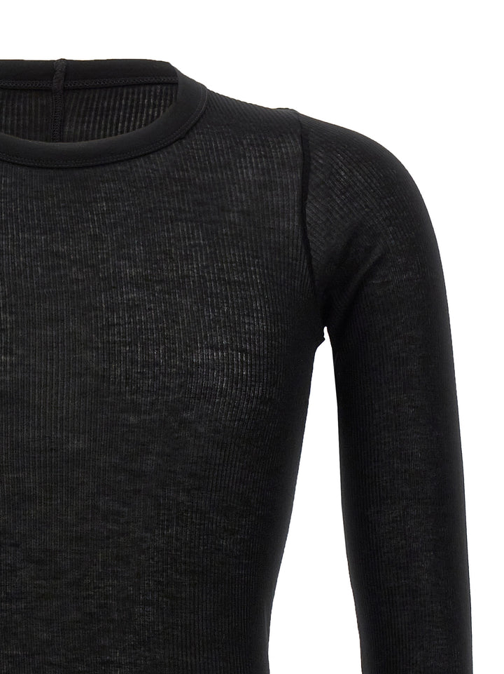 Rick Owens Rib Ls T T-shirt - Black | a9211c90197eef58945f22716a7d7c42d1b4407a