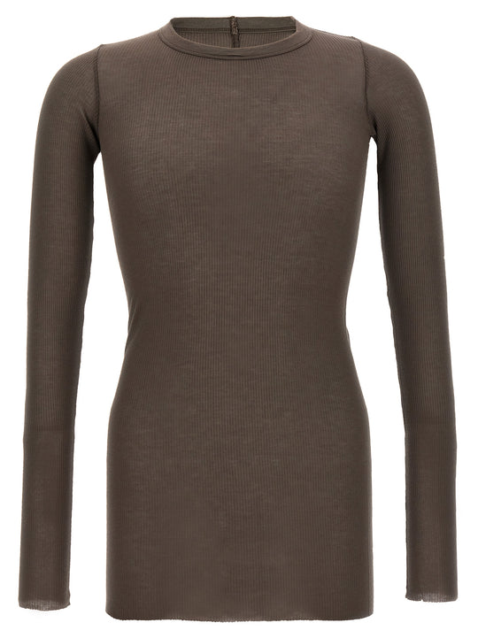 Rib Ls T T-Shirt Gray
