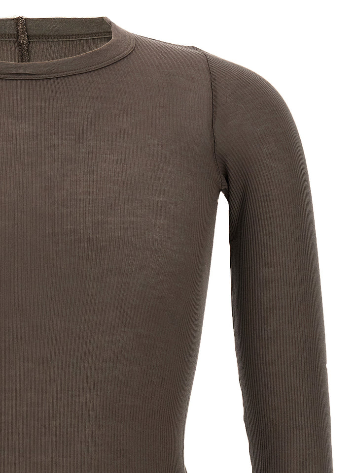 Rick Owens Rib Ls T T-shirt - Gray | 4fcc7b3b359d8b790c8a035420b46451e933dd6e