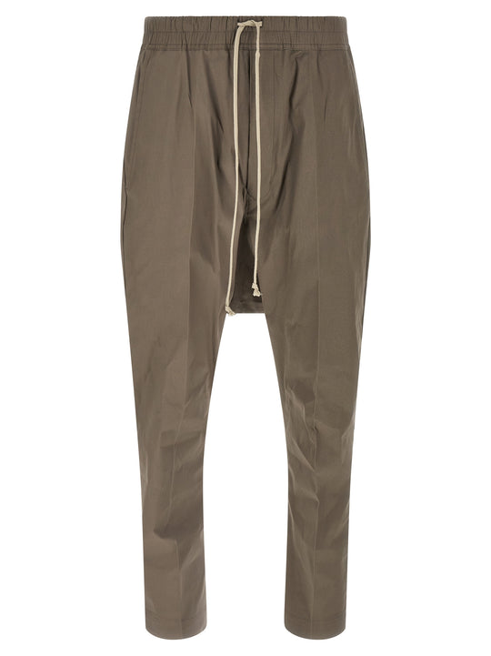 Drawstring Long Pants Gray