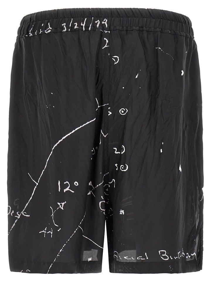 Rick Owens Boxers Bermuda and Short - White/Black | 751fa16e71e810695359b1e5460c495ac0ab13f6