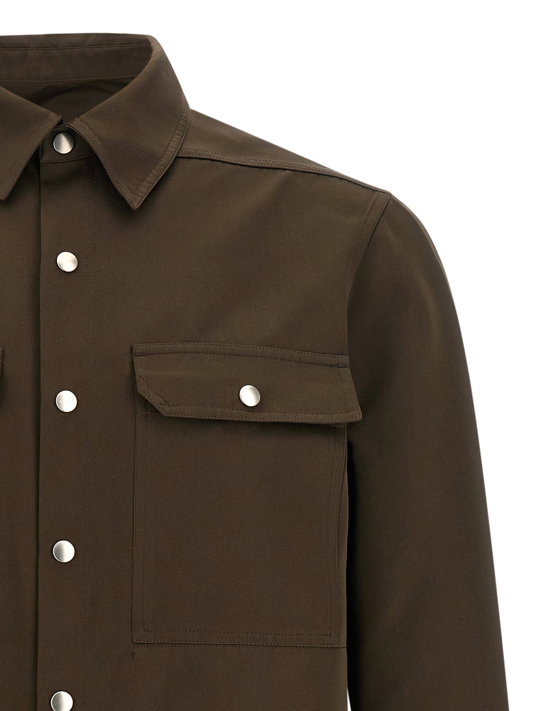 Rick Owens Outershirt Shirt and Blouse - Brown | e28686600aab57fab1acfe62da889560fc6c8b37
