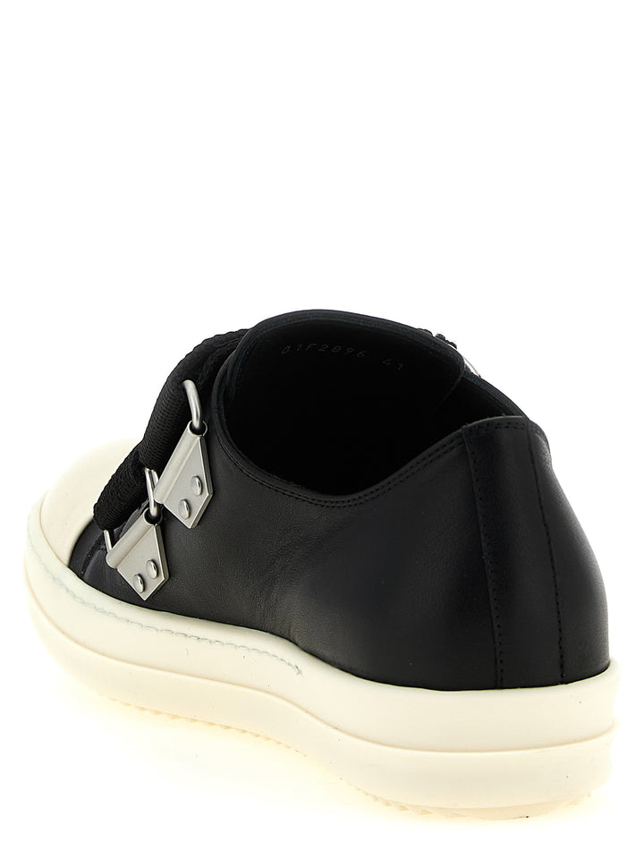 Rick Owens Strap Low Sneaks Sneakers - Black | 604644cf5d849cff4526415bd74d9b67d04760e7