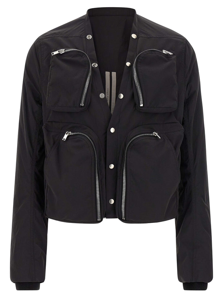 Rick Owens Cargo Puffer Jackets - Black | df9c3ab41164c267a413ded0c5f585b7e0966db8