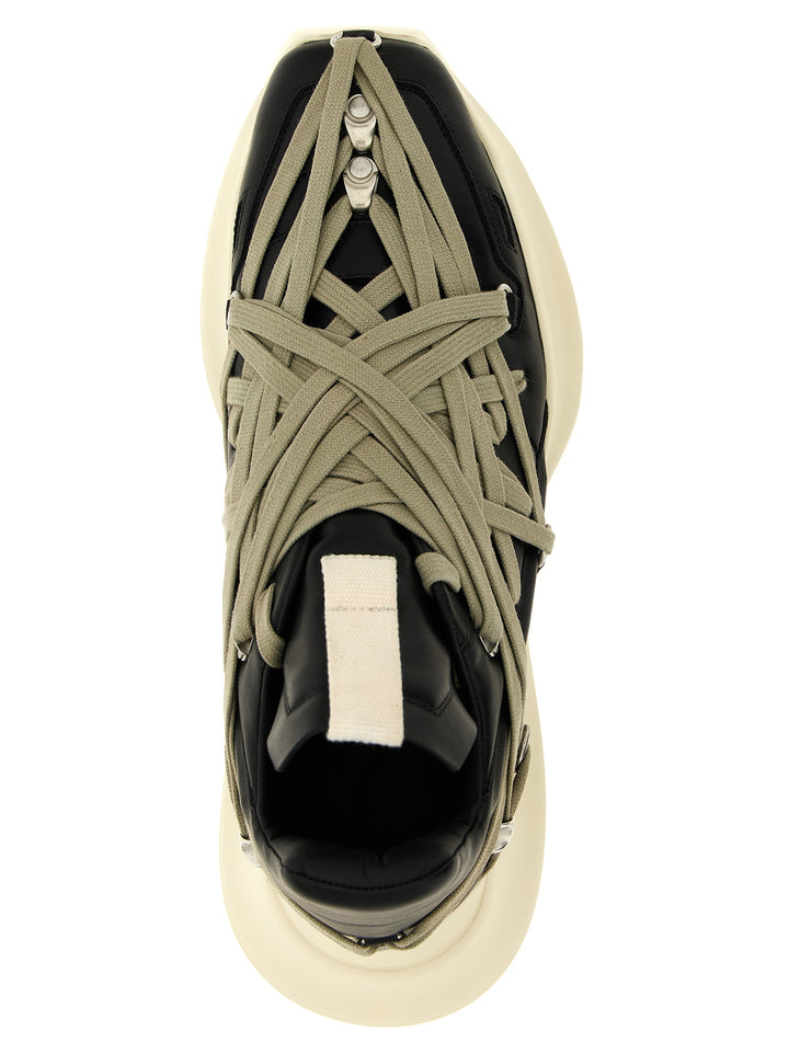 Rick Owens Megalace Geth Runner Sneakers - Black | ab1c390471312700f7aec12ae61cb4ffbd4a32ed