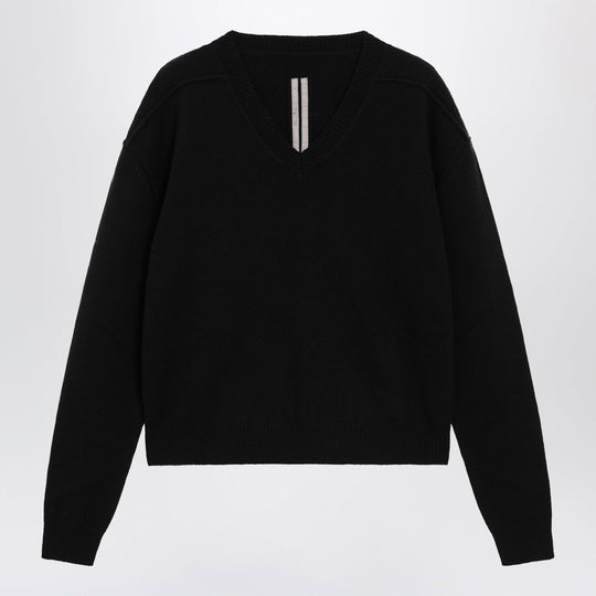 Black Wool And Cashmere Sweater