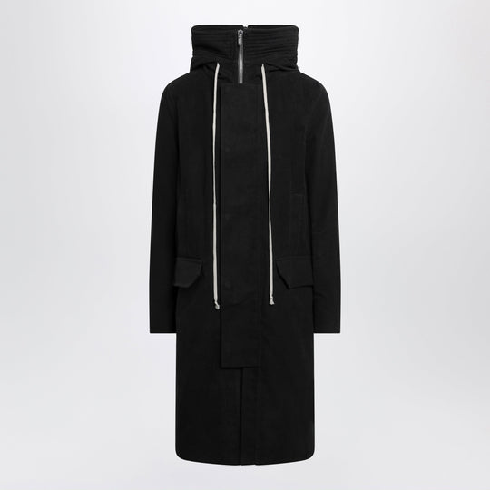 Long Black Megaparka In Cotton