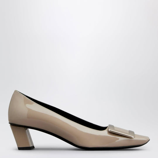 Trompette Slingback In Deer Coloured Patent Leather