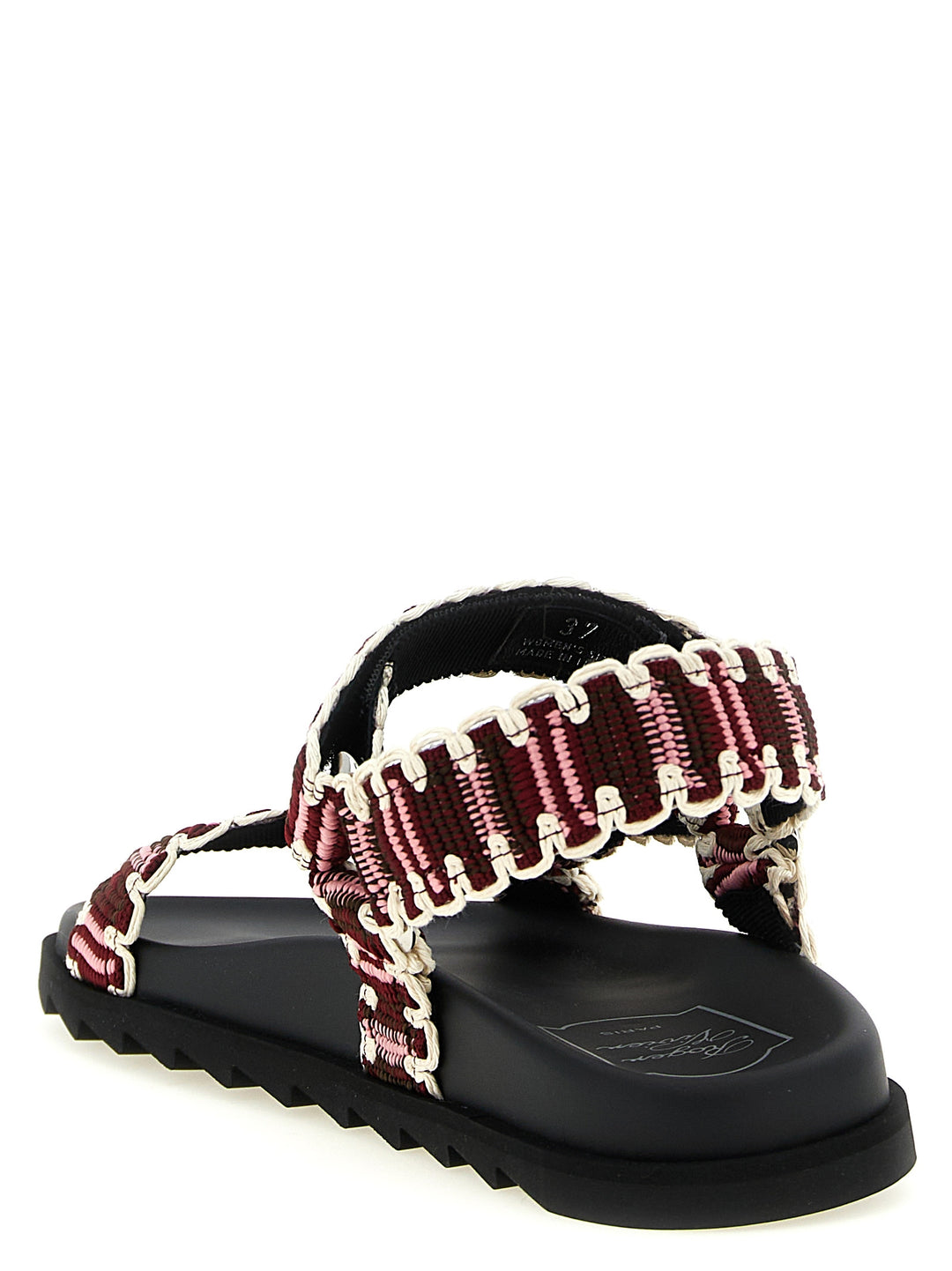 Roger Vivier Slidy Viv Sandals - Pink | f3cdafb0d33c7939a12803f5afeab060156d81c7