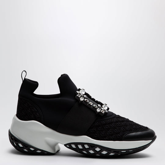 Black Viv Run Strass Buckle Sneakers