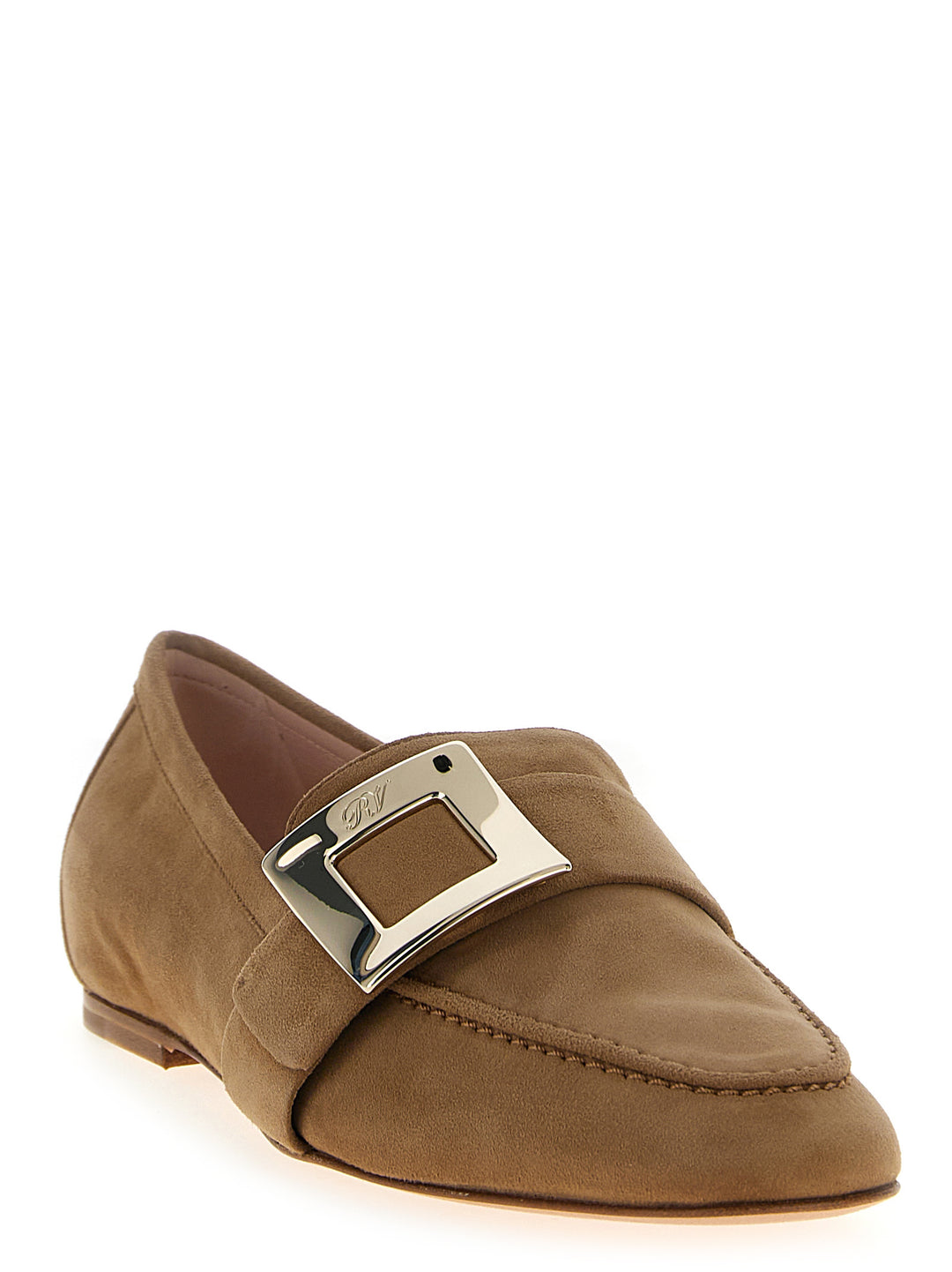 Roger Vivier Suede Loafers - Beige | 510fb4636891f45b946f1d0acc09f6eeac6d80aa