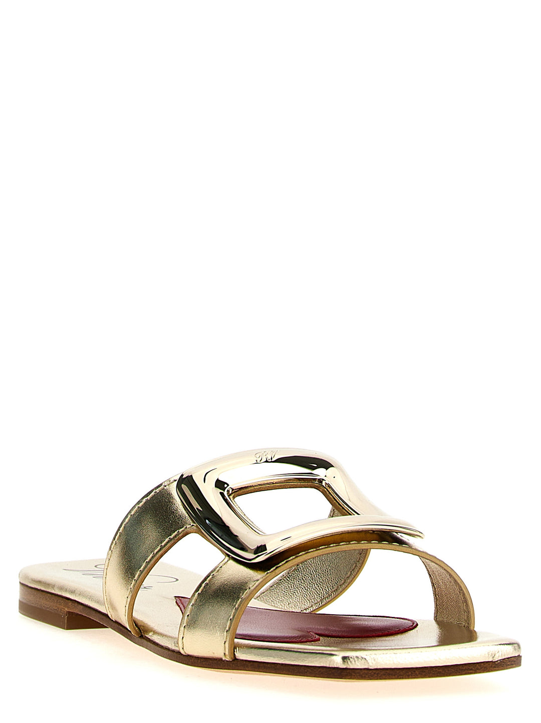 Roger Vivier New Metal Buckle Sandals - Gold | d77b5c275697ee95fea6d70010f400cd37818853