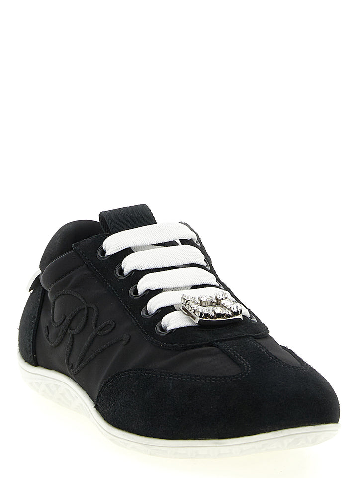 Roger Vivier Viv Low Sneakers - White/Black | 9f8c2ceeb158ba4cccaf1ad5790a2aaf2392b283