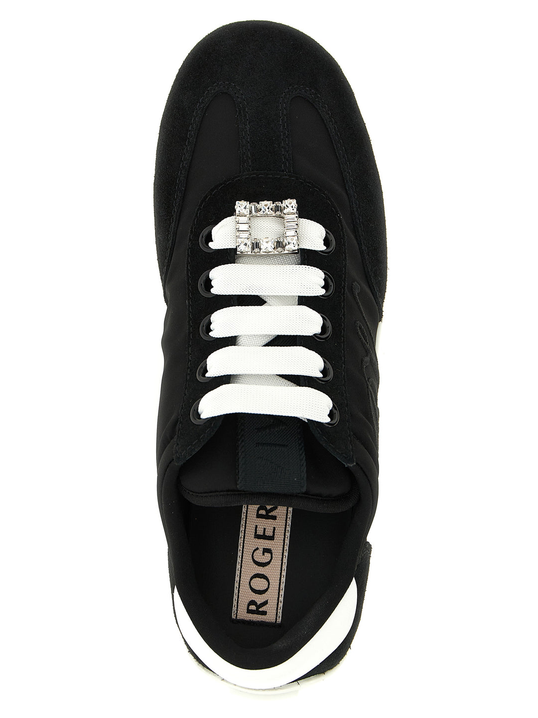 Roger Vivier Viv Low Sneakers - White/Black | a8873620367bd77b9fe11ffc97c4a69b9977f07a
