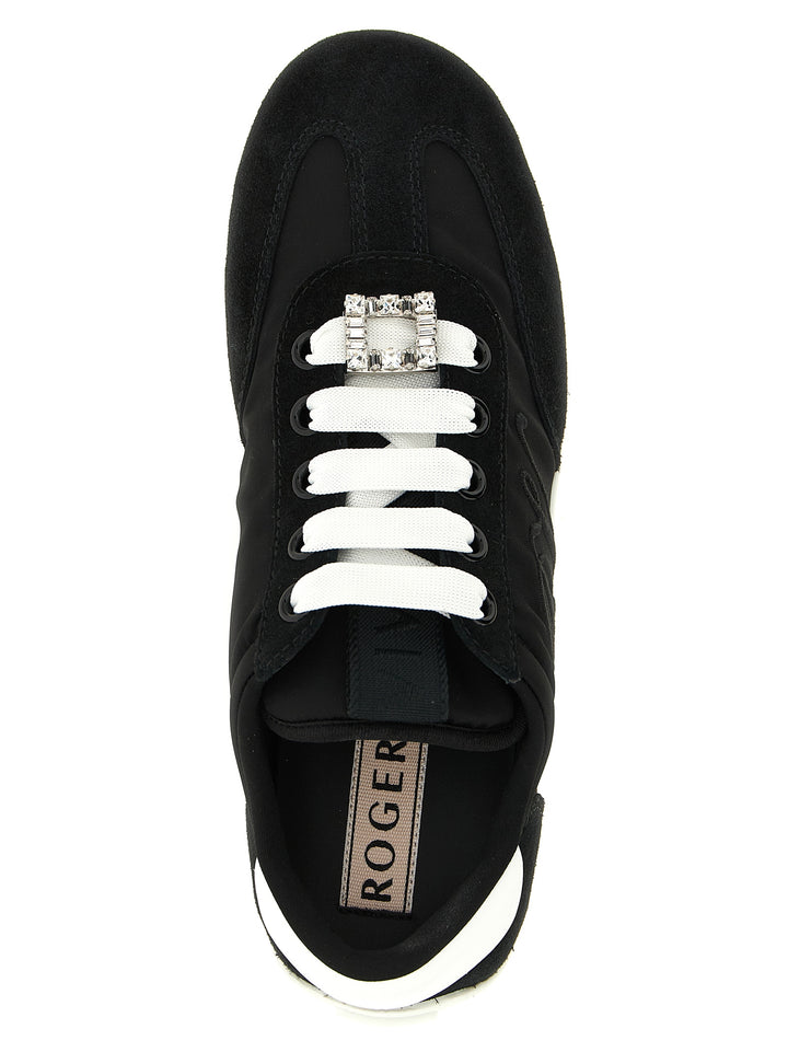 Roger Vivier Viv Low Sneakers - White/Black | a8873620367bd77b9fe11ffc97c4a69b9977f07a