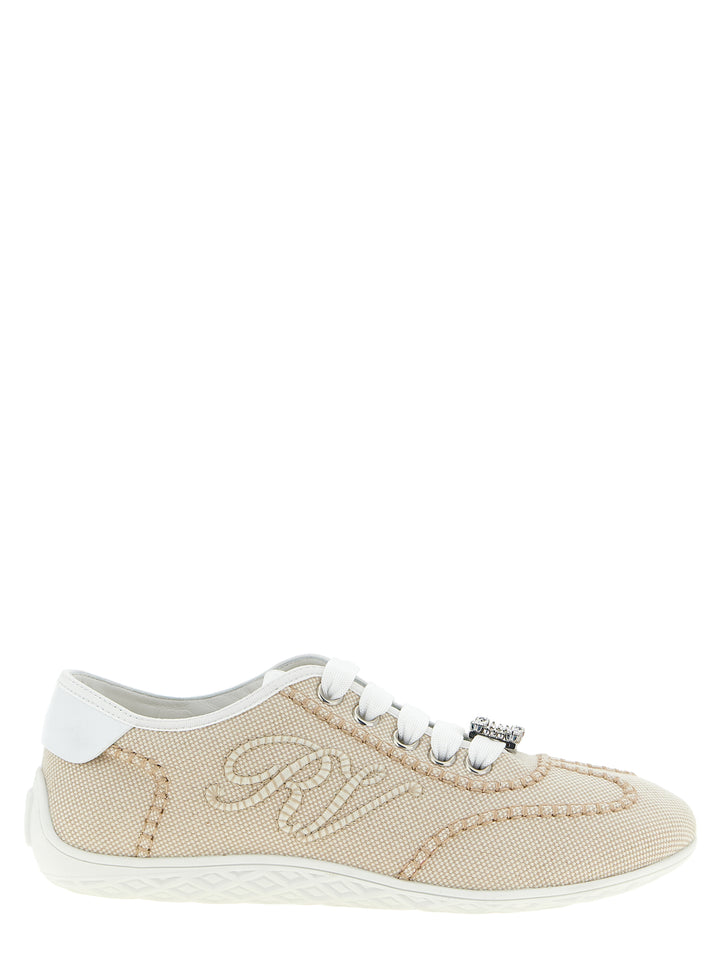 Roger Vivier Viv Low Sneakers - Beige | 9273ad18b8e7ede54d68488f2cfac5d60bebcdbb
