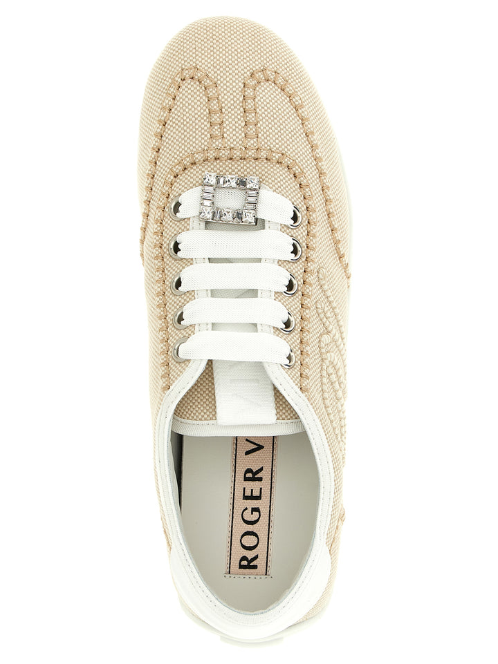 Roger Vivier Viv Low Sneakers - Beige | 0c7952a8bc40d4200d6fb6f017de57f219473a6f