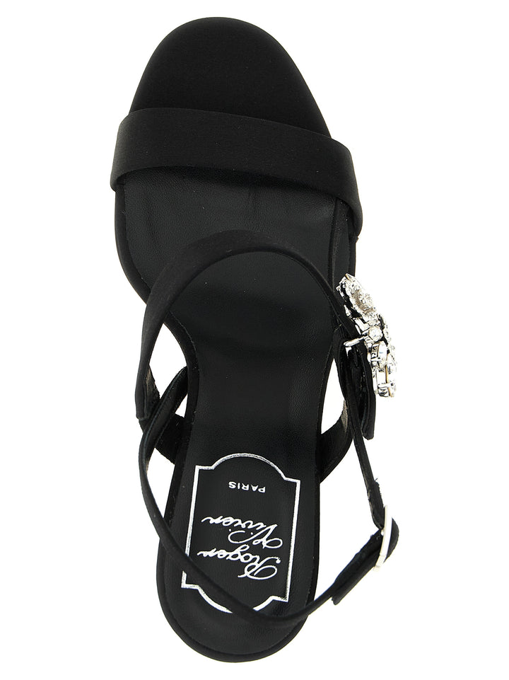 Roger Vivier Mini Bouquet Sandals - Black | af5e8ec364ecc238717779a1492b4fff2d22c2f8