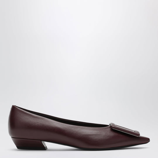 Gommettine Ballerina In Mosto-Coloured Leather