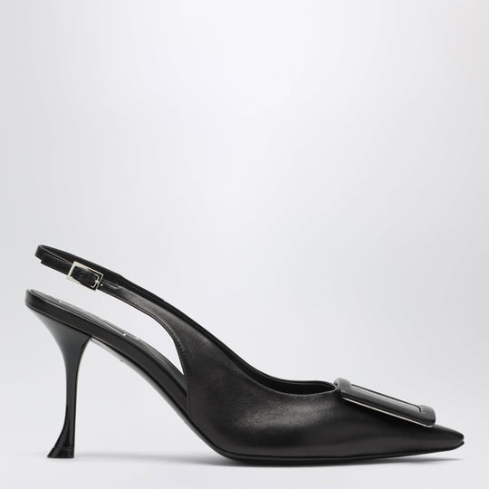 Viv In The City' Nappa Leather Slingbacks Black
