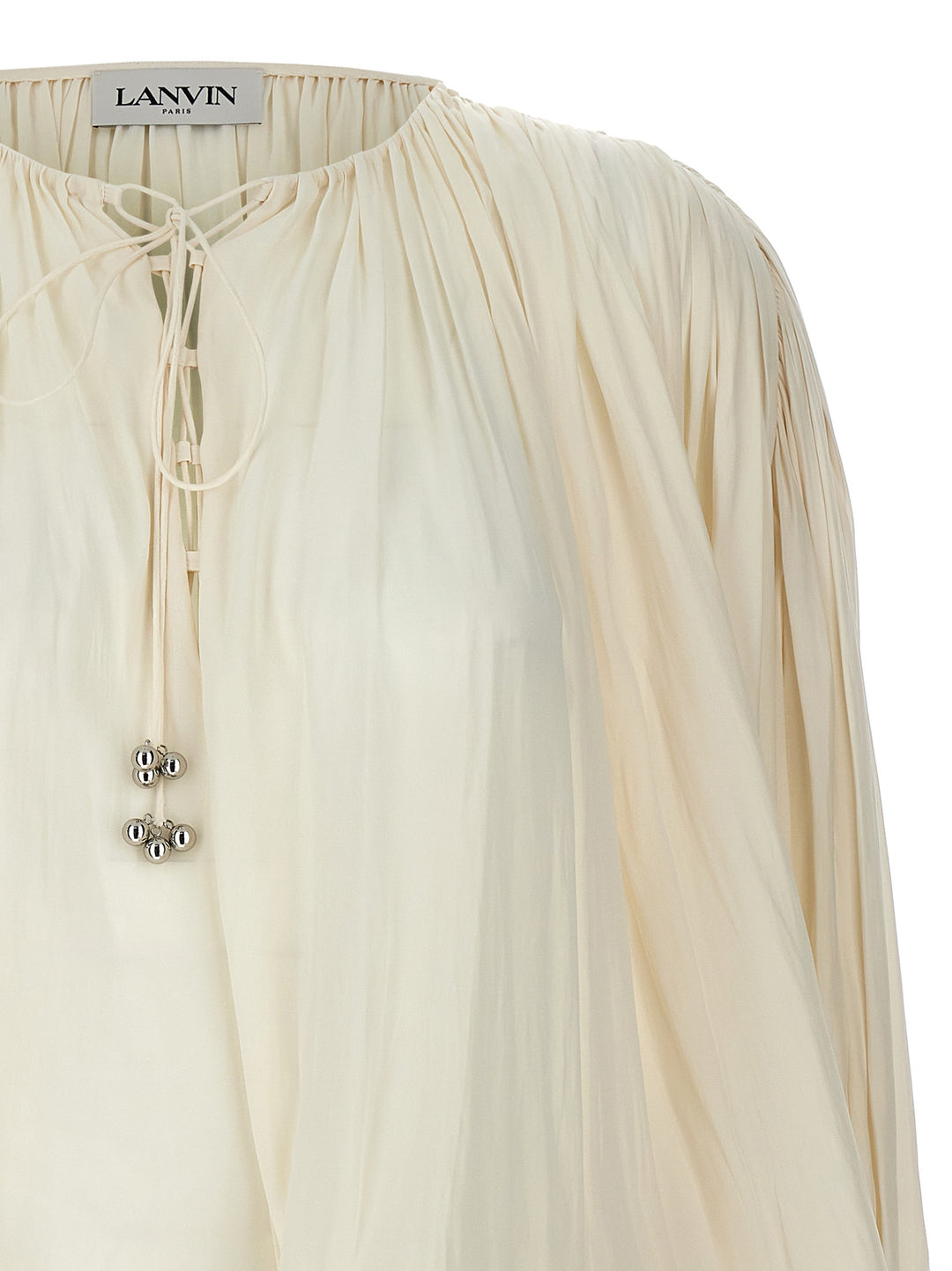 Lanvin Wide Blouse Shirt and Blouse - White | a381bcaf322dae8913819bb13e30fb4e6e3c79d2