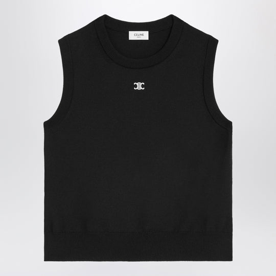 Top In Fine Wool Black