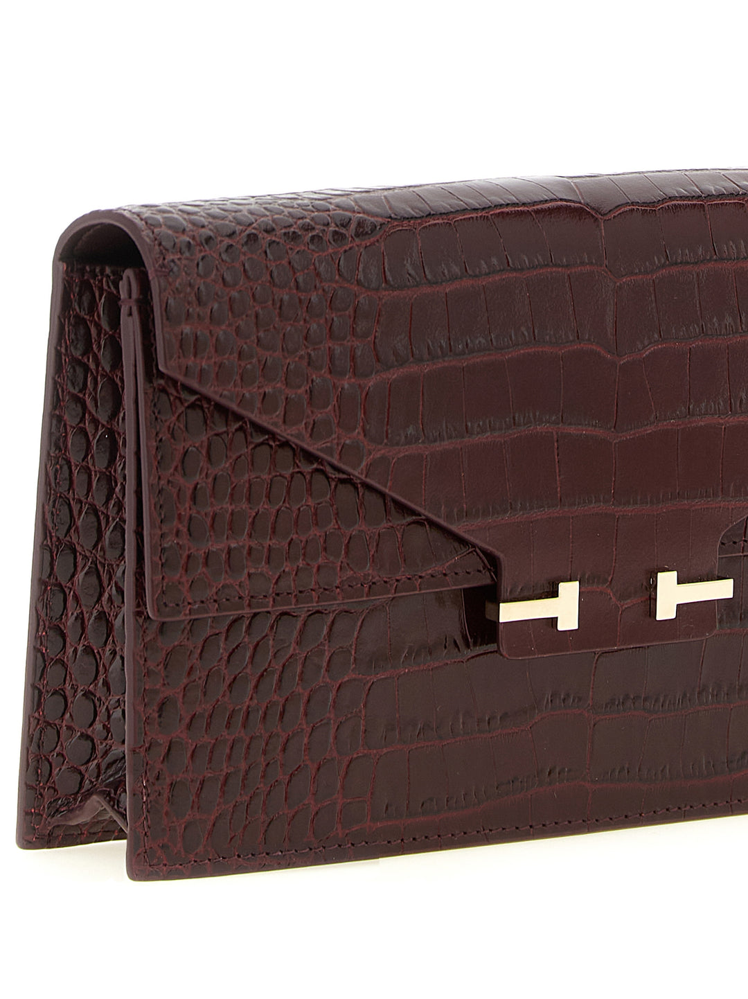 Tom Ford Aube Clutch - Bordeaux | 464fac938b4dcc2934a9fcaa8ed6654cf7daeec9