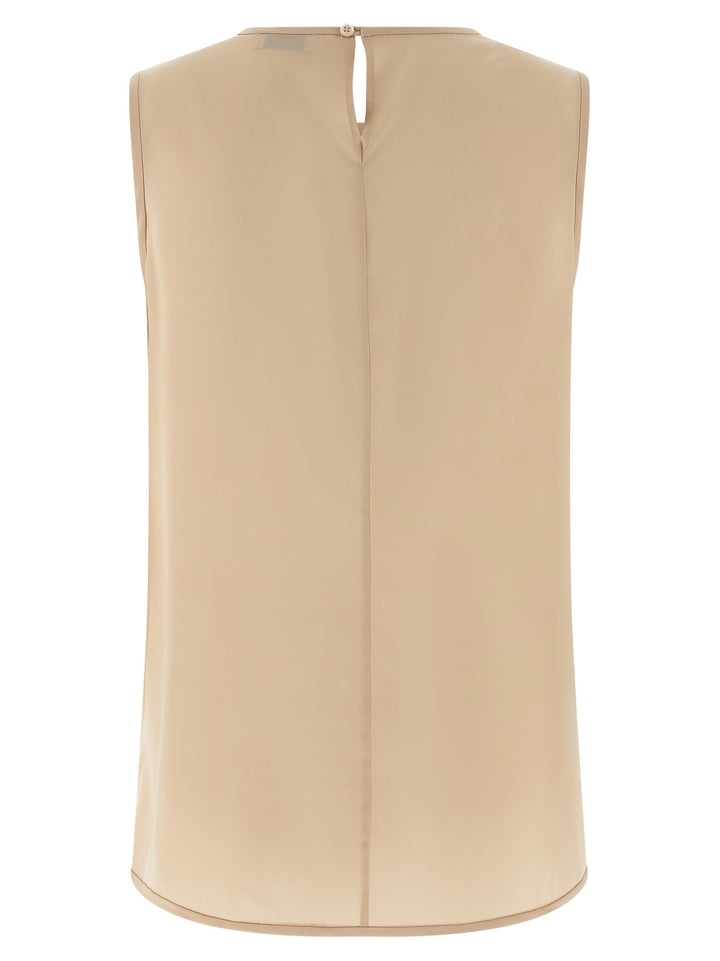 Peserico Silk Top Tops - Beige | b7de548d2bff22423123a69b2d6838baebb31d48
