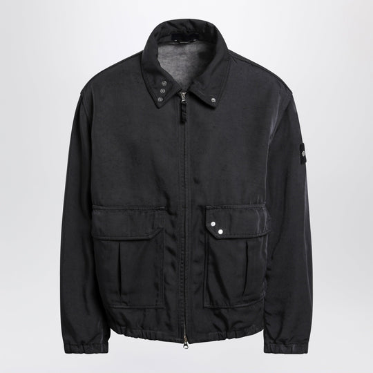 Coach Jacket With Water-Repellent Finish In Oxford Nylon In Blue