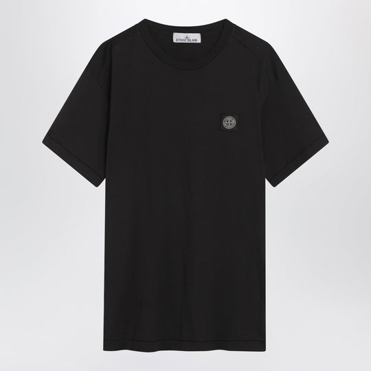 Black Slim-Fit Cotton T-Shirt